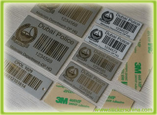 Metal Barcode Stickers Printing China